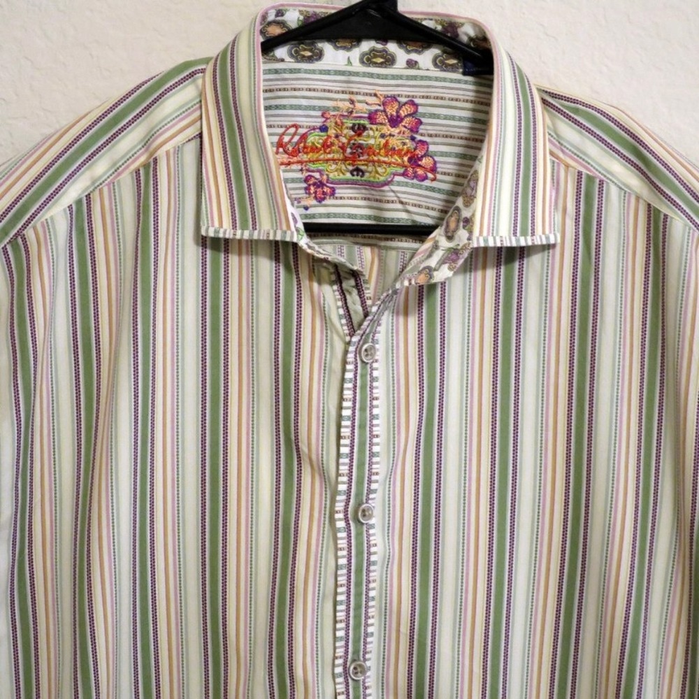 Robert Graham Men's Long Sleeve Front Button Shirt